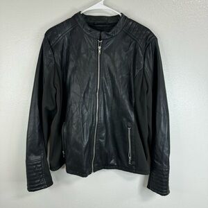 a.n.a. Black Faux Leather Jacket, Moto
XXL